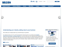 Tablet Screenshot of belden-solutions.com